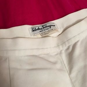 Ferragamo high-waisted cotton sailor pant